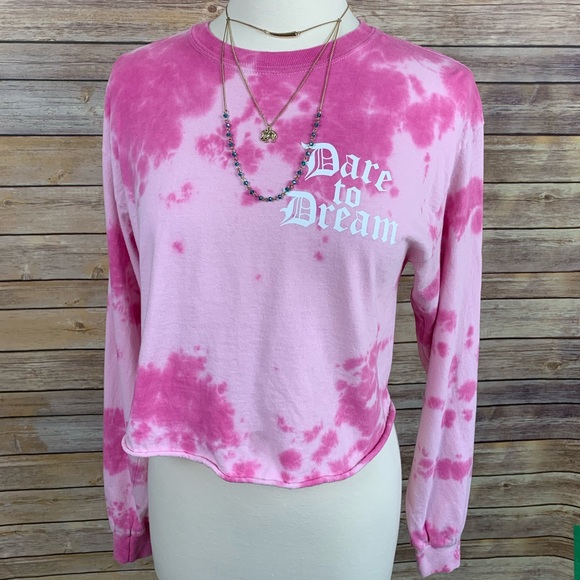Cold Crush Tops - Cold Crush Sz Med “Dare to Dream” Pink Sweatshirt